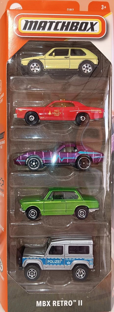 Hot Wheels MBX Retro II 5-Pack