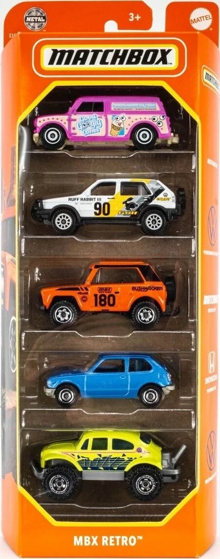 Hot Wheels MBX Retro 5-Pack