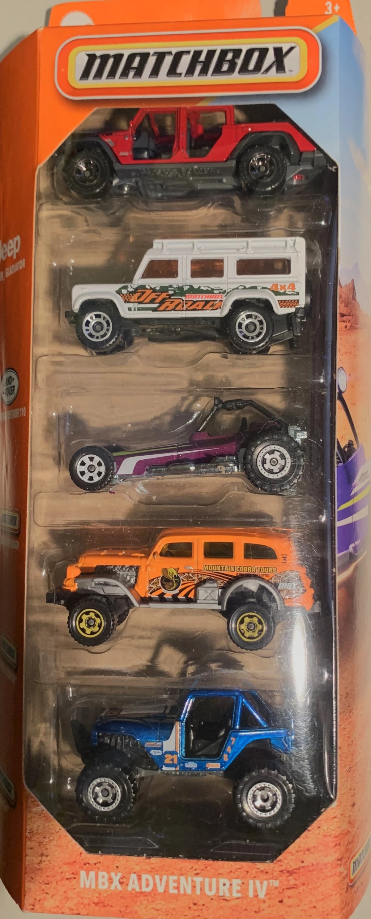Hot Wheels MBX Adventure IV 5-Pack
