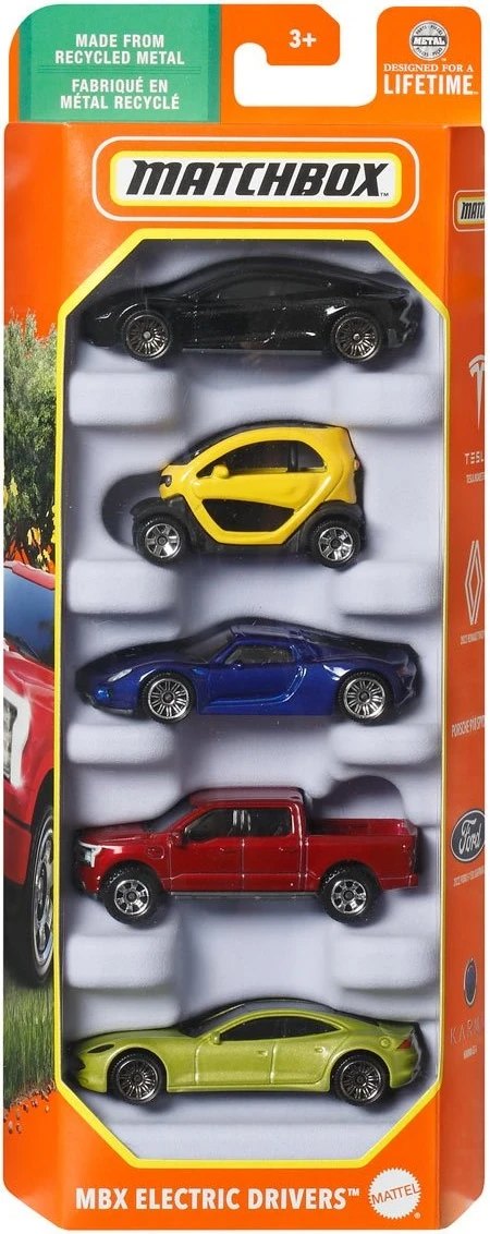Hot Wheels MBX Electric Drivers 5-Pack
