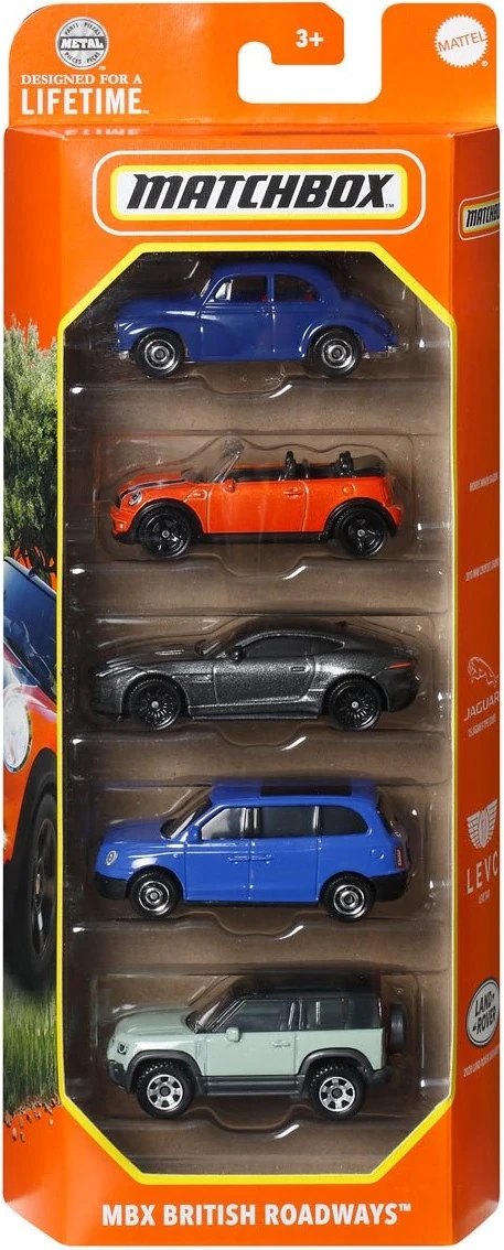 Hot Wheels MBX British Roadways 5-Pack