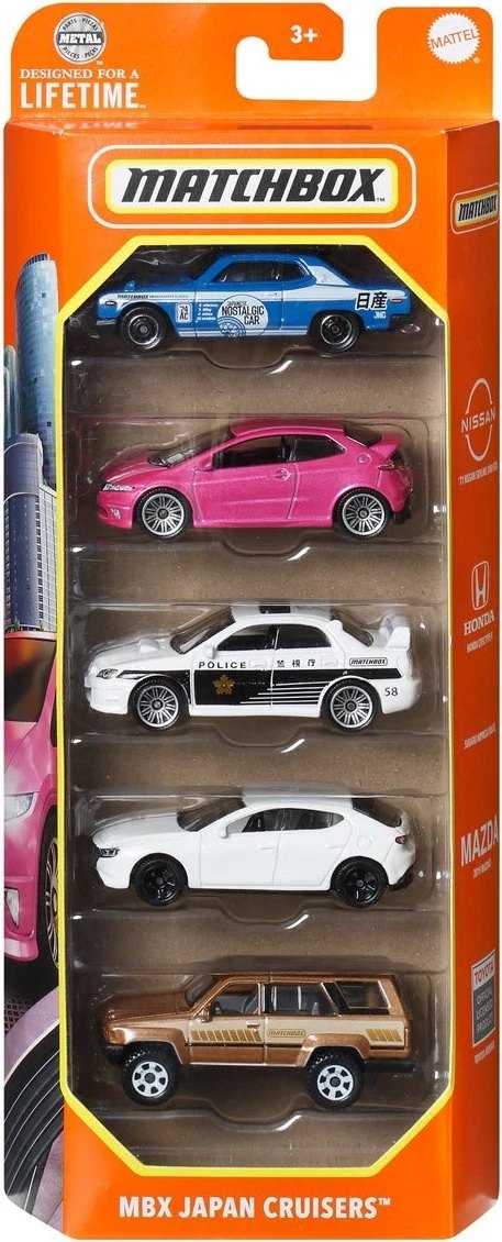 Hot Wheels Japan Cruisers 5-Pack
