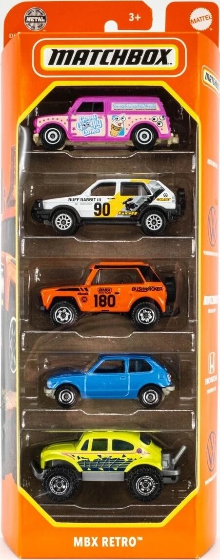 Hot Wheels MBX Retro 5-Pack