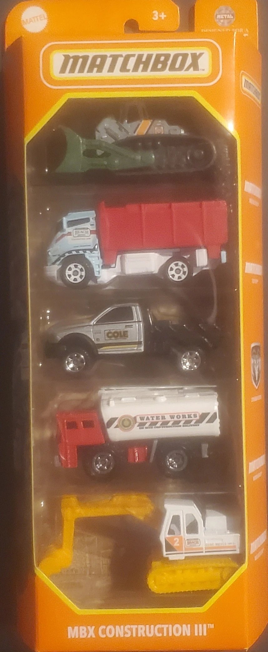 Hot Wheels MBX Construction III 5-Pack