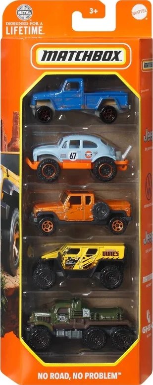 Hot Wheels No Road, No Problem 5-Pack