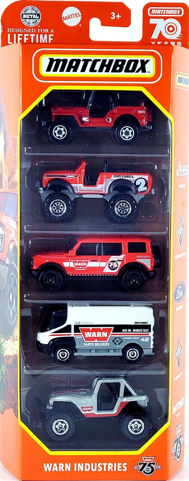 Hot Wheels Warn Industries 5-Pack