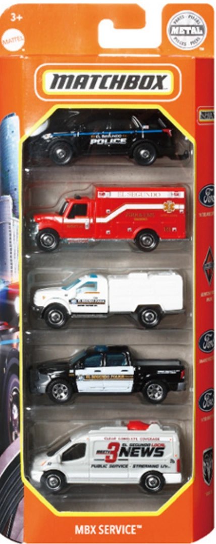 Hot Wheels MBX Service 5-Pack