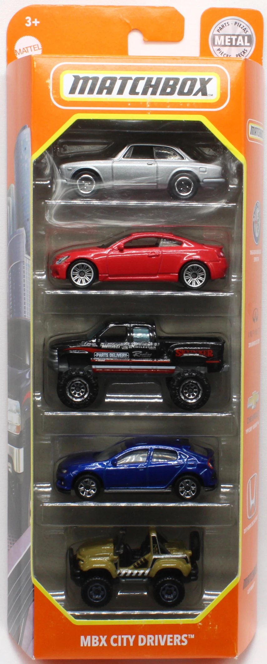 Hot Wheels MBX City Drivers 5-Pack