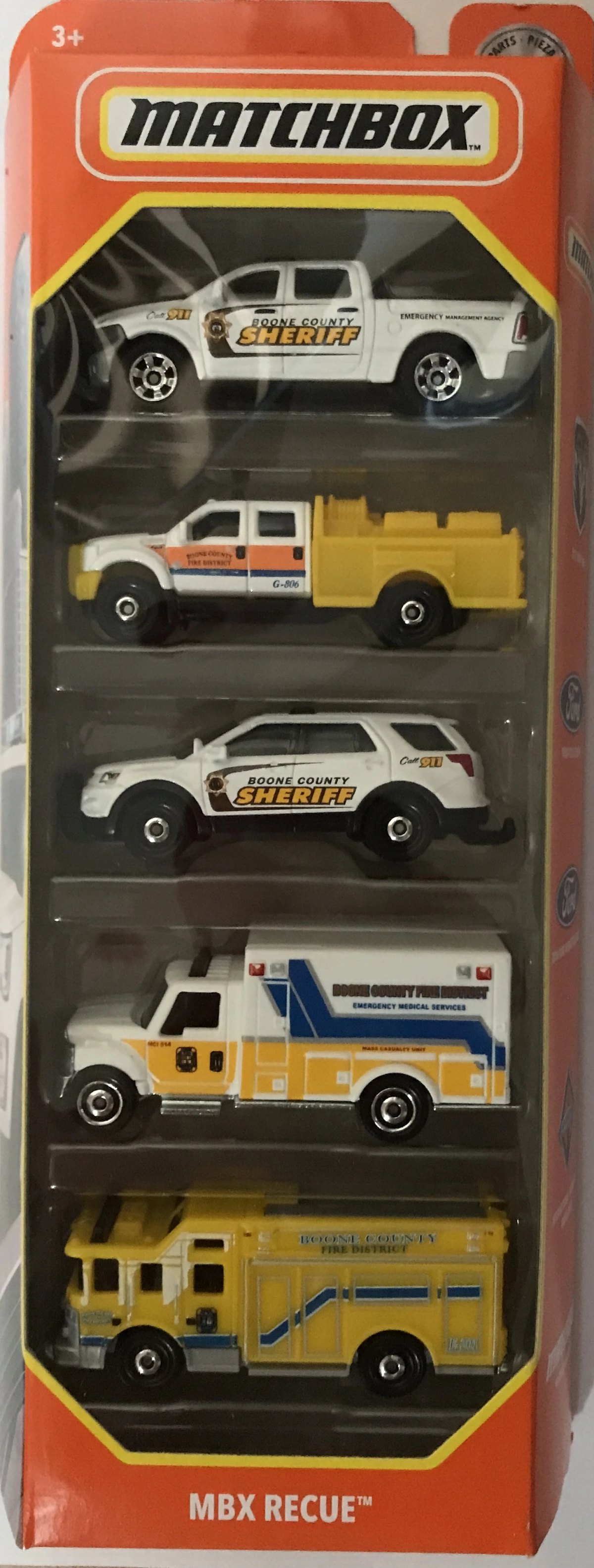 Hot Wheels MBX Rescue 5-Pack