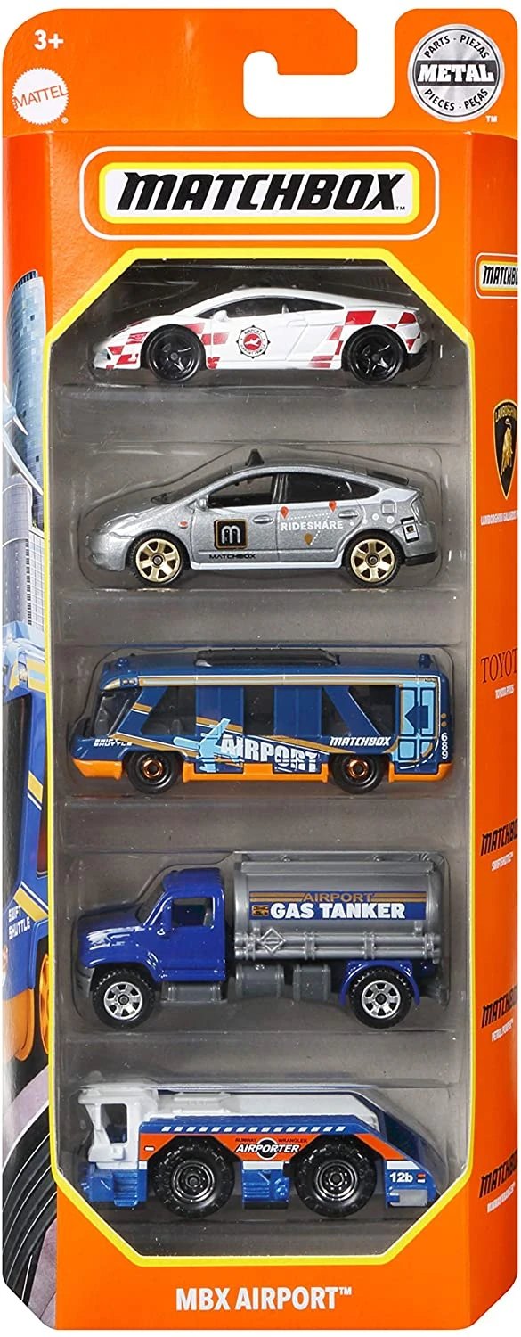 Hot Wheels MBX Airport 5-Pack