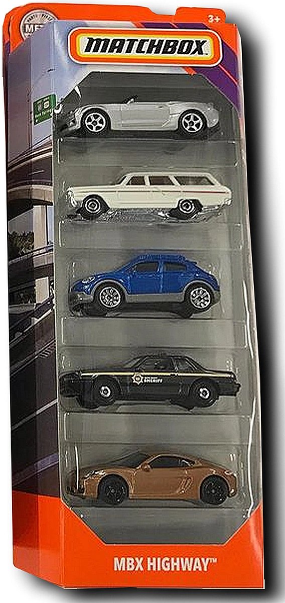 Hot Wheels MBX Highway 5-Pack