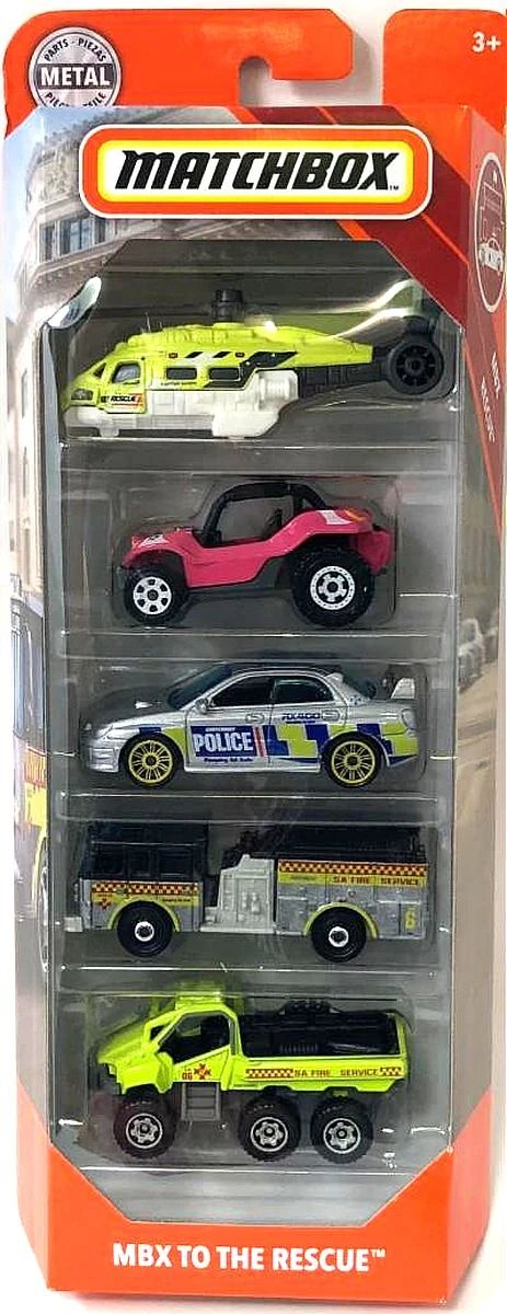 Hot Wheels MBX To The Rescue 5-Pack