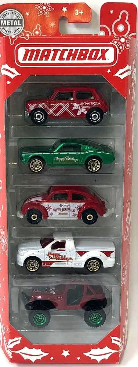 Hot Wheels MBX Happy Holidays 5-Pack