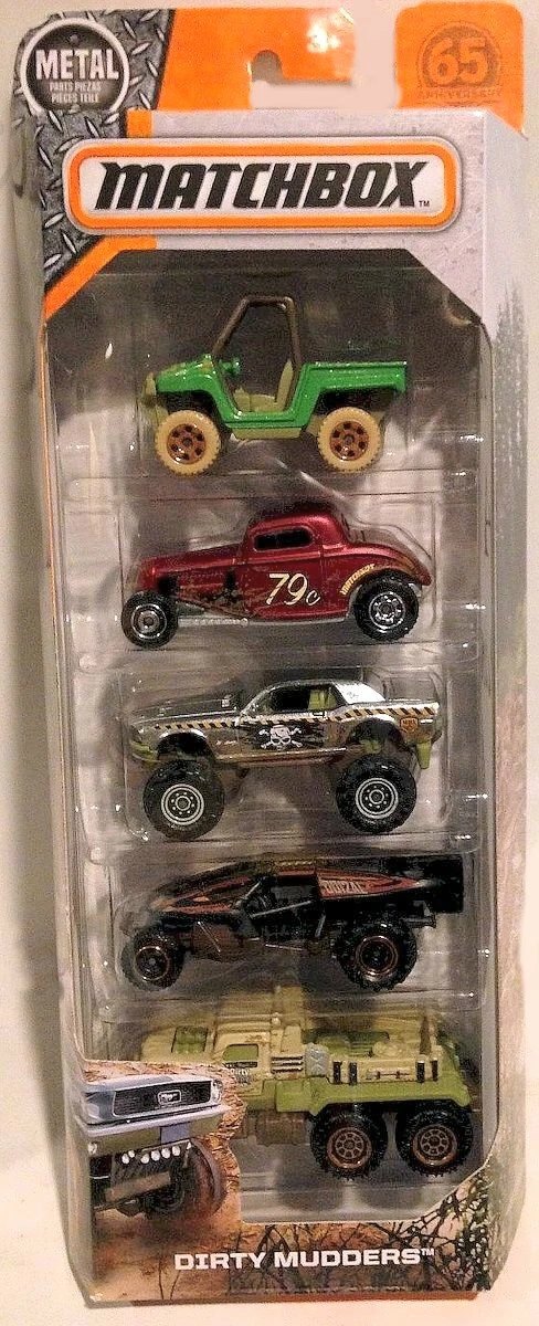 Hot Wheels Dirty Mudders 5-Pack