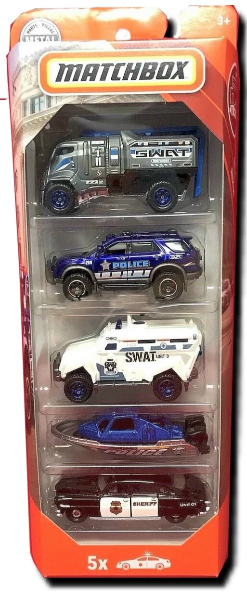 Hot Wheels Police 5-Pack