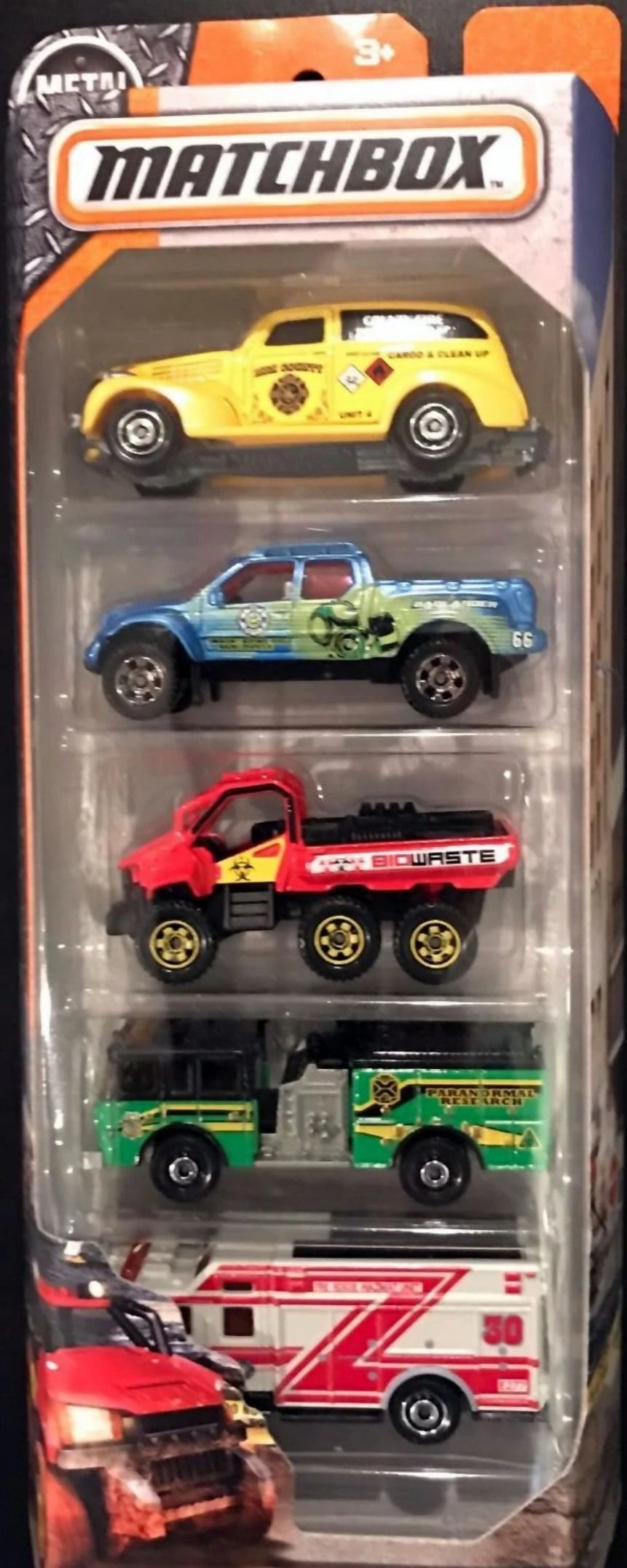 Hot Wheels Hazardous Materials Team 5-Pack