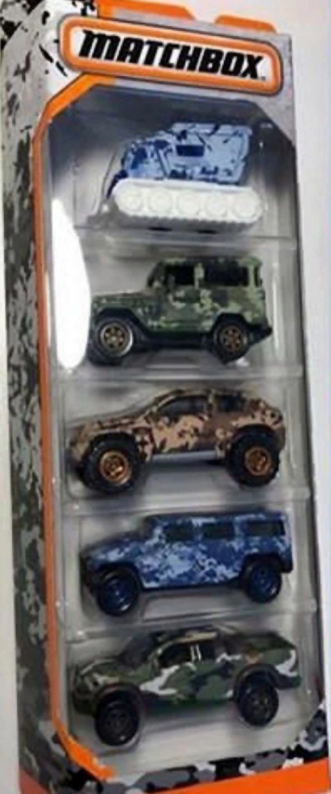 Hot Wheels MBX Camouflage 5-Pack