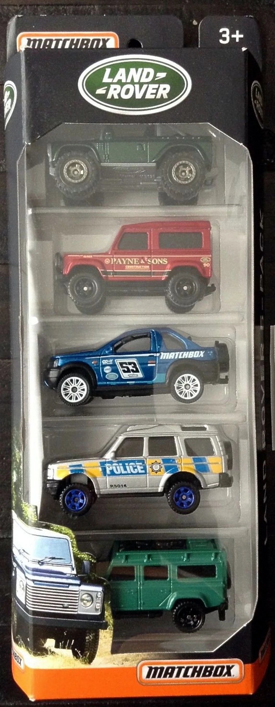 Hot Wheels Land Rover 5-Pack