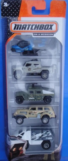 Hot Wheels Battle Mission 5-Pack