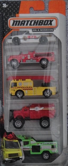 Hot Wheels Fire Command 5-Pack