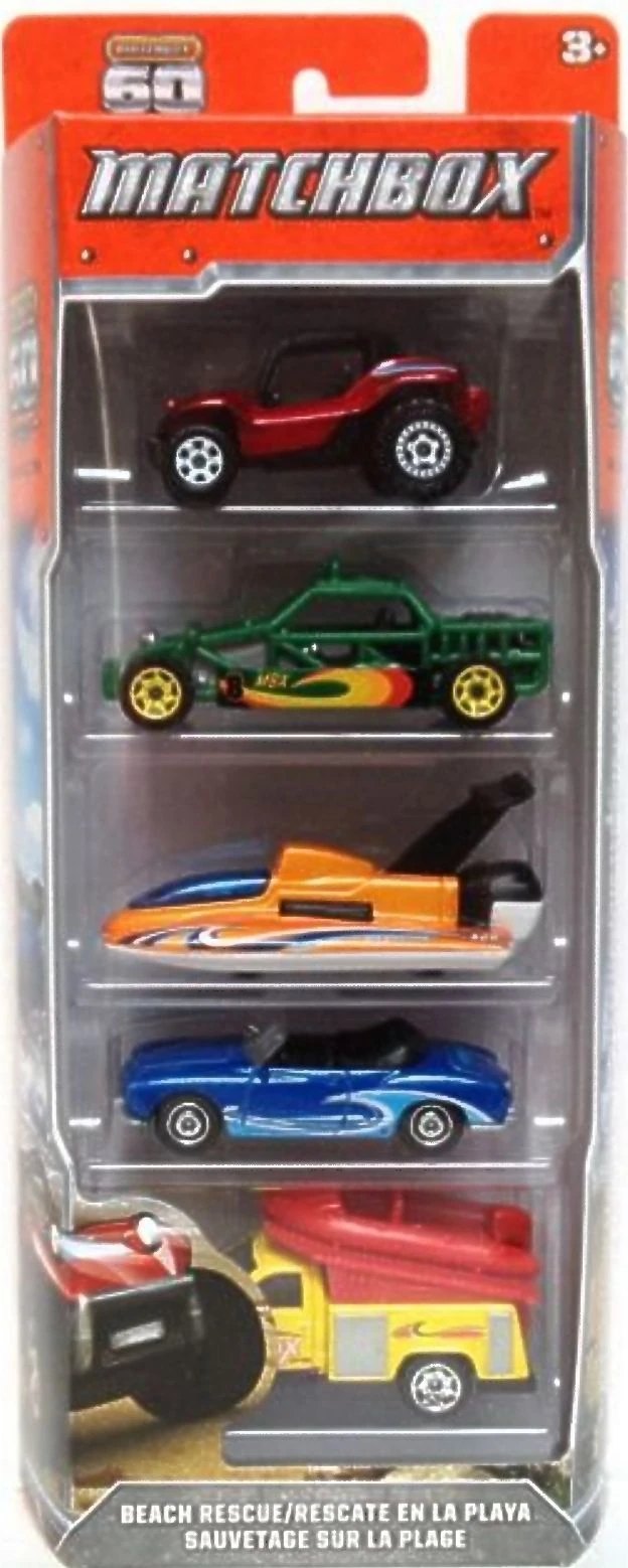 Hot Wheels Beach Rescue 5-Pack