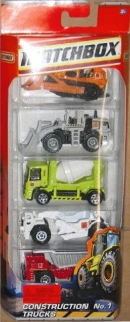 Hot Wheels Construction Trucks 5-Pack