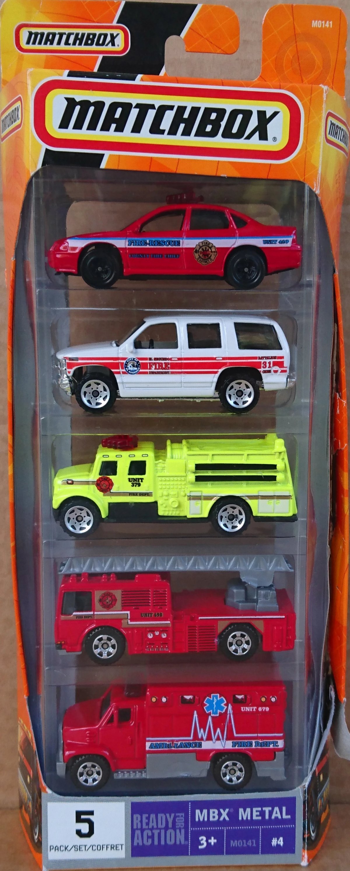 Hot Wheels Fire 5-Pack