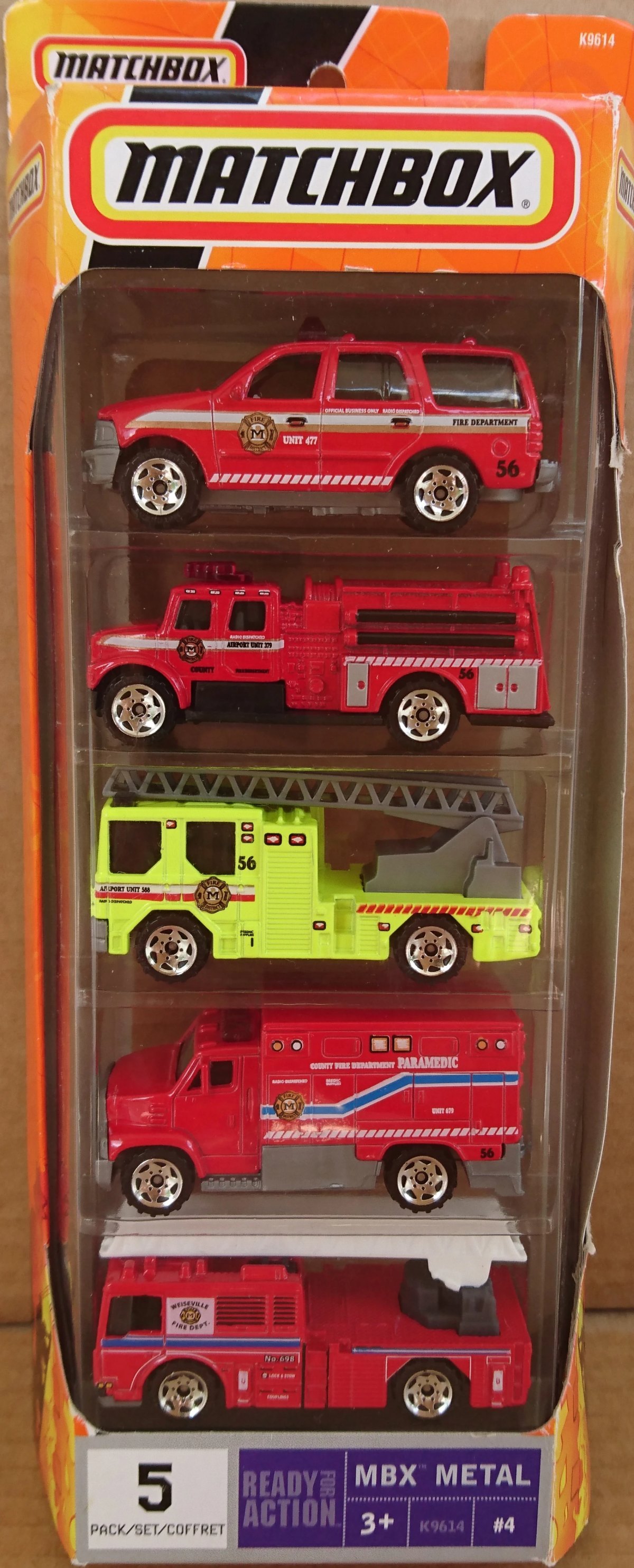 Hot Wheels Fire 5-Pack