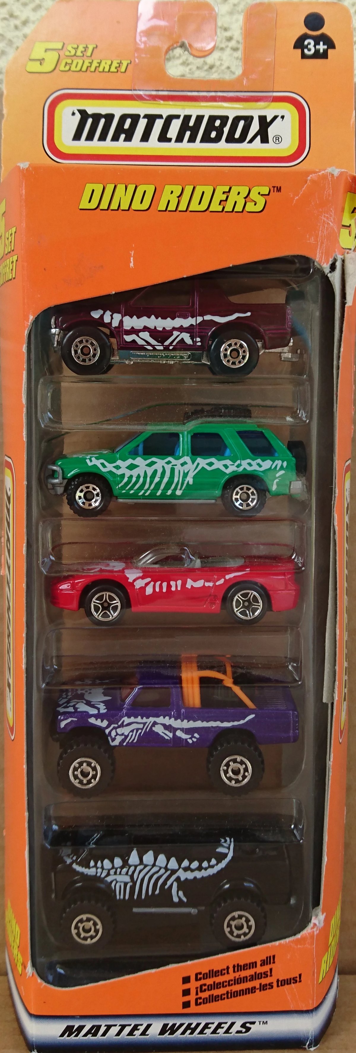 Hot Wheels Dino Riders 5-Pack