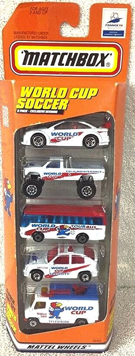 Hot Wheels World Cup Soccer 5-Pack