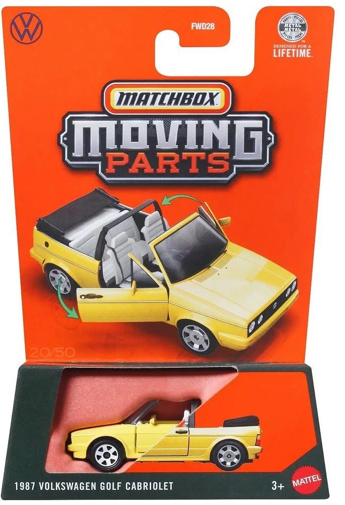 Hot Wheels 1987 Volkswagen Golf MK 1 Cabriolet