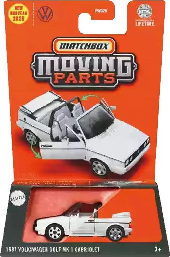 Hot Wheels 1987 Volkswagen Golf MK 1 Cabriolet