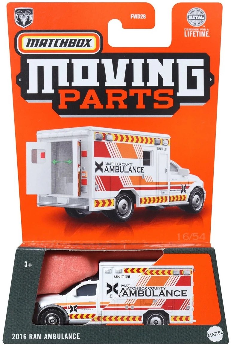 Hot Wheels 2016 Ram Ambulance