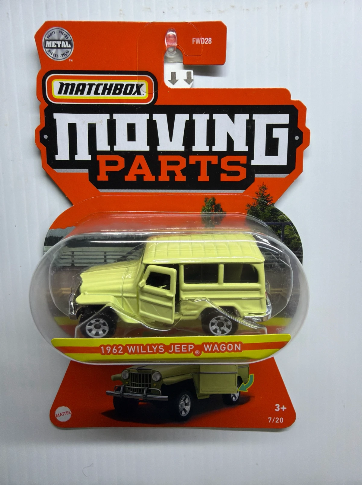 2021 1962 Willys Jeep Wagon Yellow: Long Card: Image 2