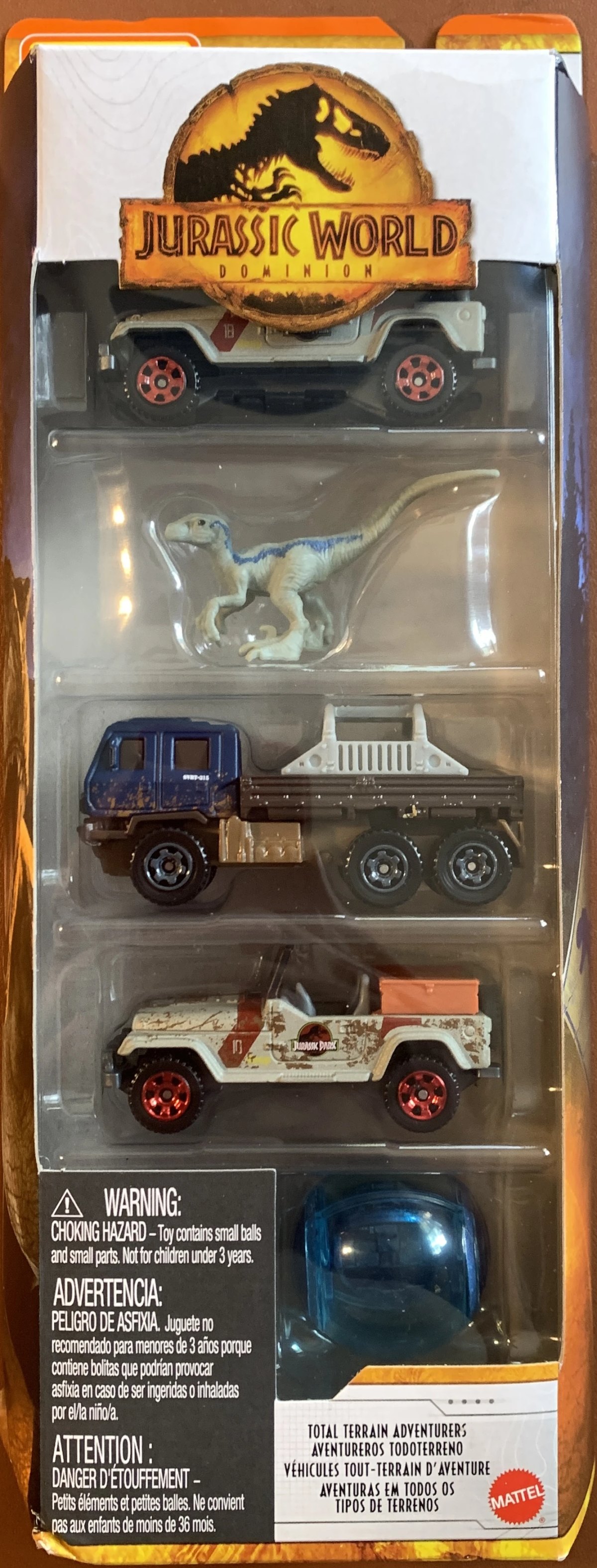 Hot Wheels Jurassic World Dominion: Total Terrain Adventurers 5-Pack