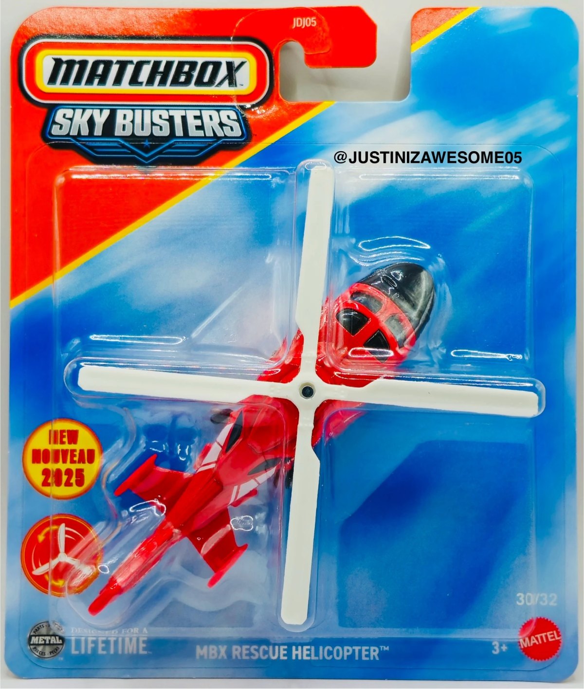 Hot Wheels MBX Rescue Helicopter