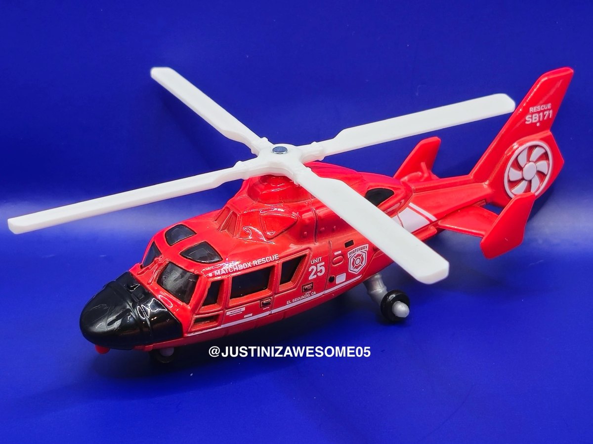 2025 MBX Rescue Helicopter Red: No package: Image 2