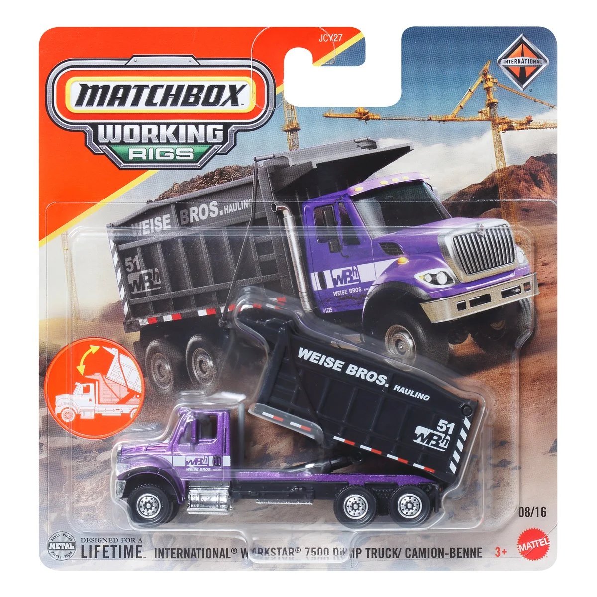 Hot Wheels Intertiol Workstar 7500 Dump Truck