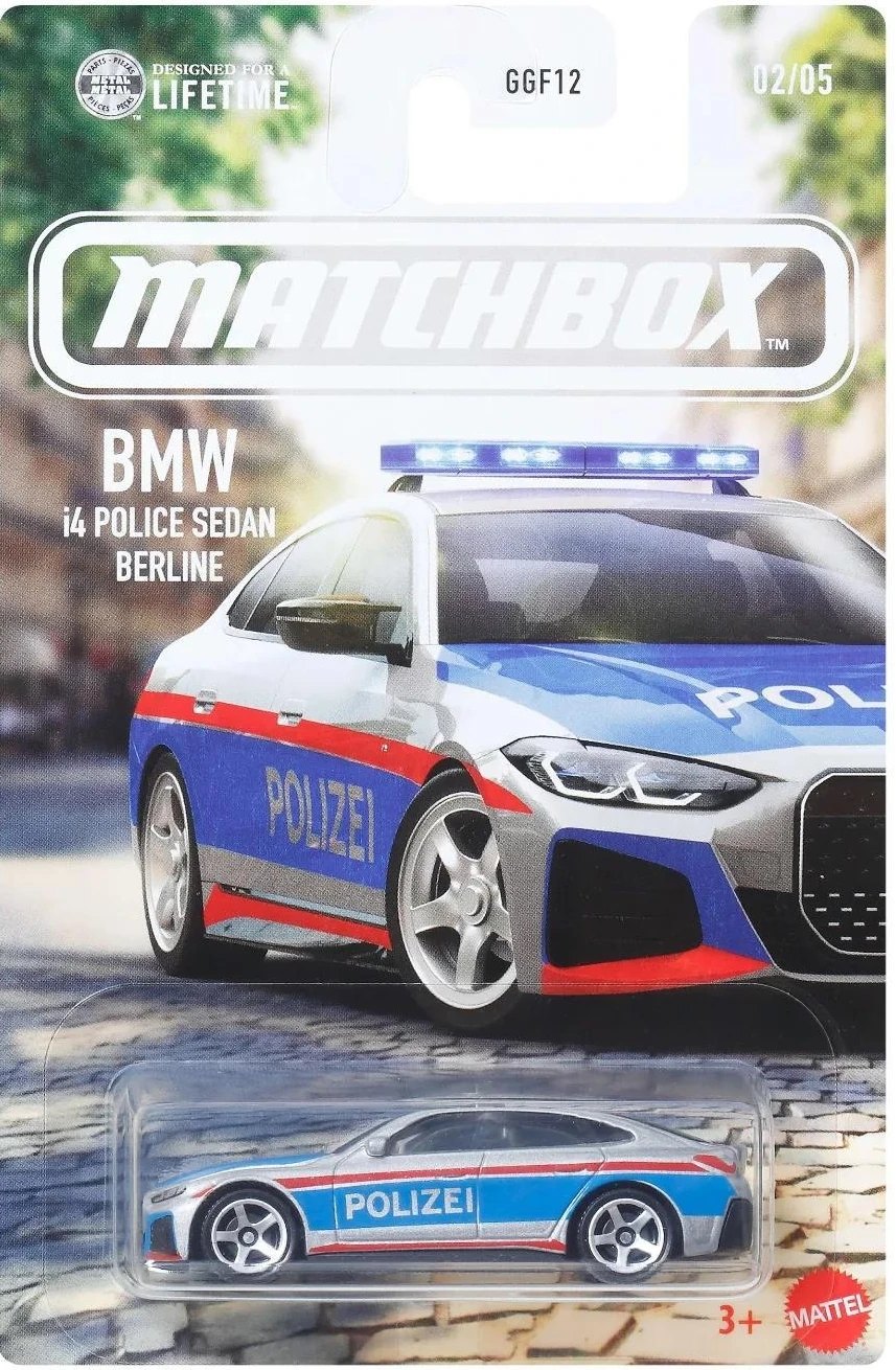 Hot Wheels 2023 BMW i4 Police Sedan Berline