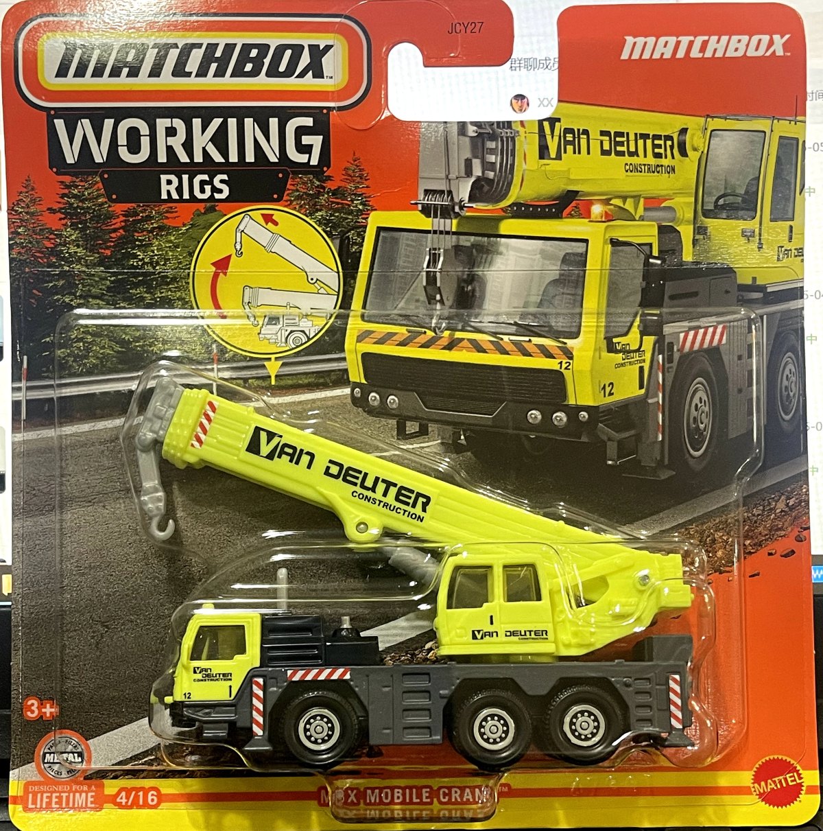 Hot Wheels MBX Mobile Crane