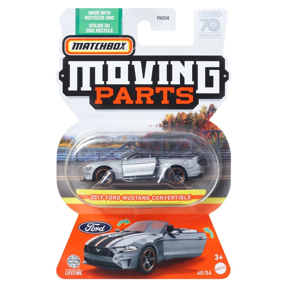 Hot Wheels 2019 Ford Mustang Convertible (Recolour)