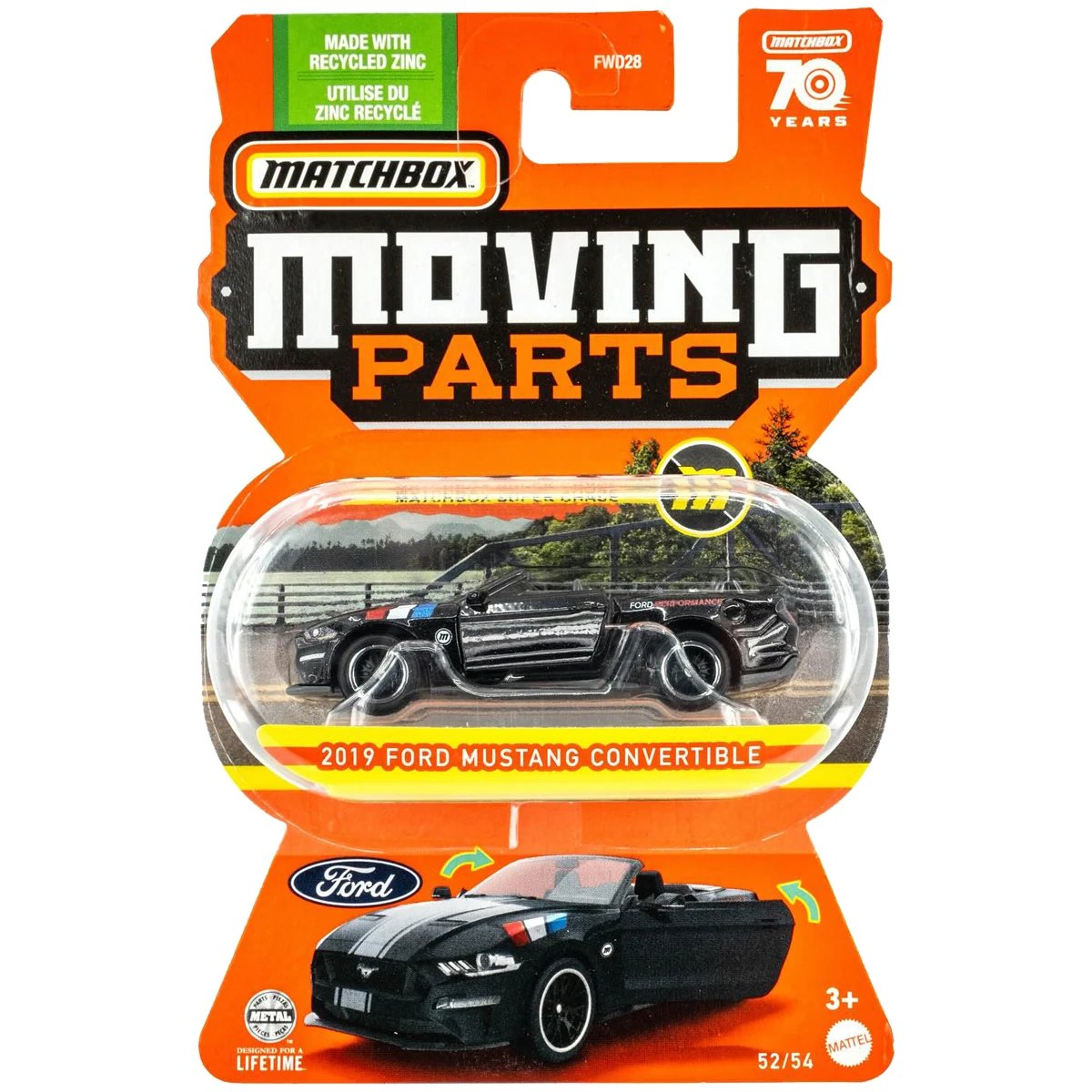 Hot Wheels 2019 Ford Mustang Convertible (Chase)