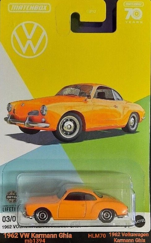 Hot Wheels 1962 Volkswagen Karmann Ghia