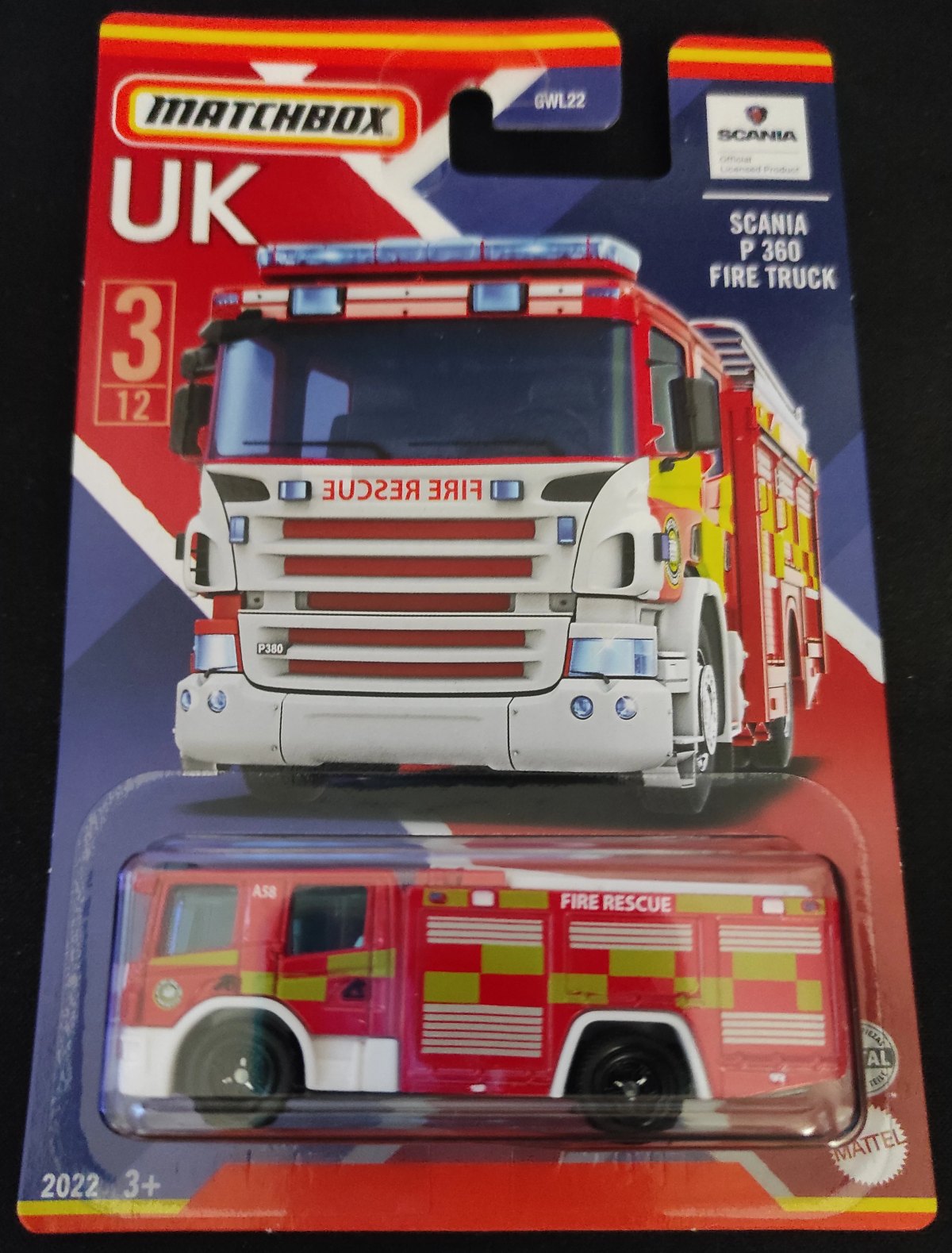 Hot Wheels Scania P 360 Fire Truck