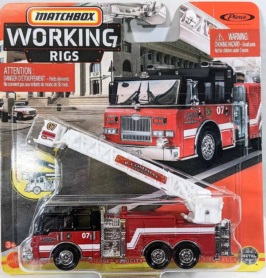 Hot Wheels Pierce Velocity Aerial Platform Fire Truck