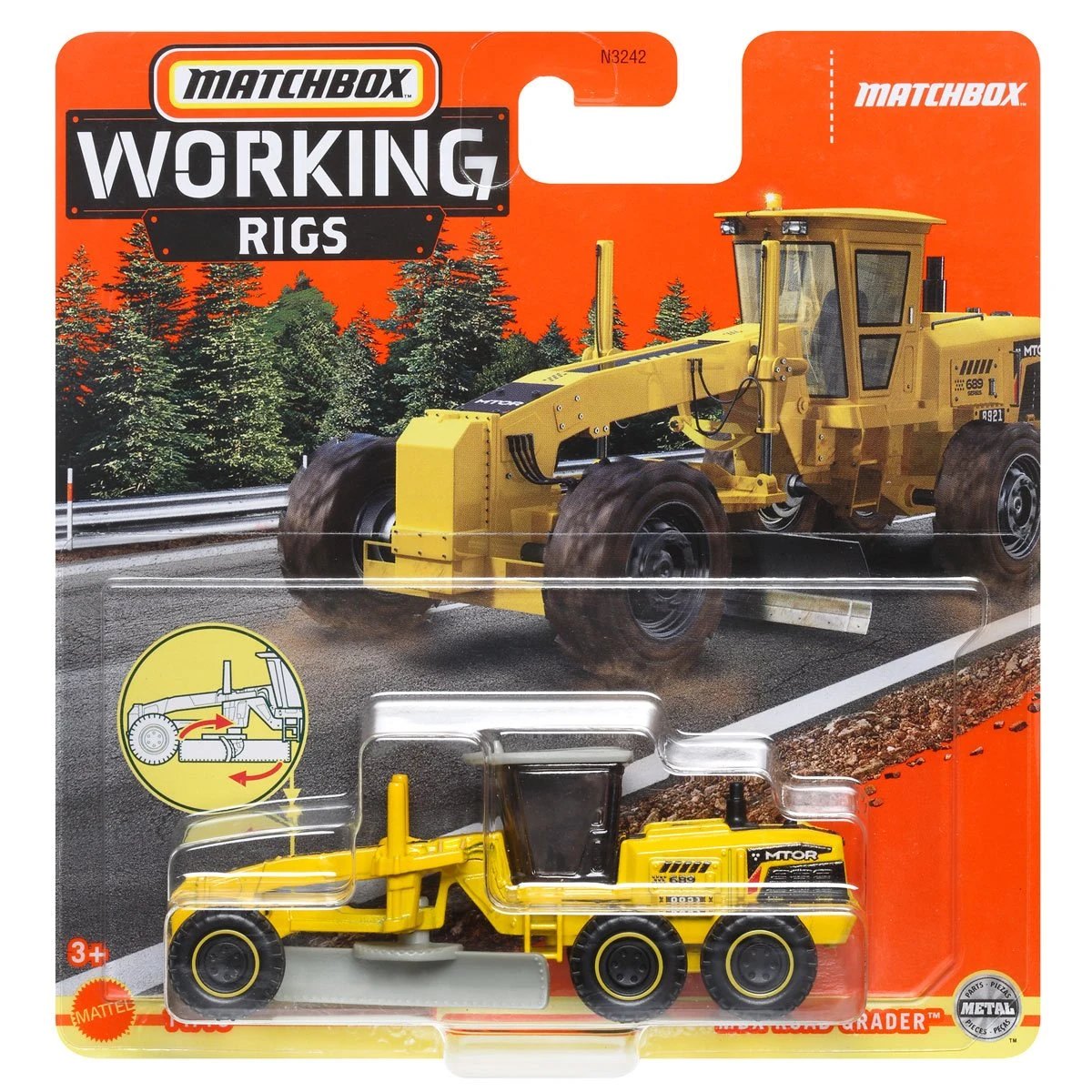 Hot Wheels MBX Road Grader