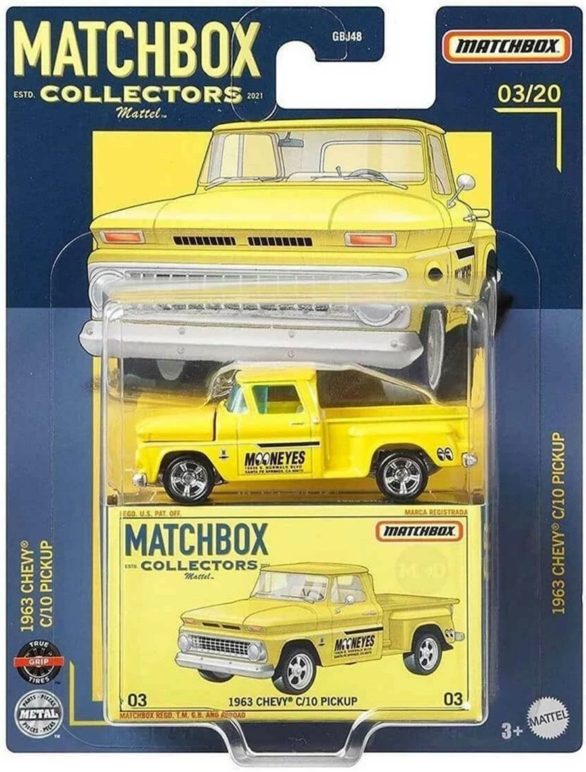 2021 1963 Chevy C/10 Pickup Yellow: Long Card: Image 2