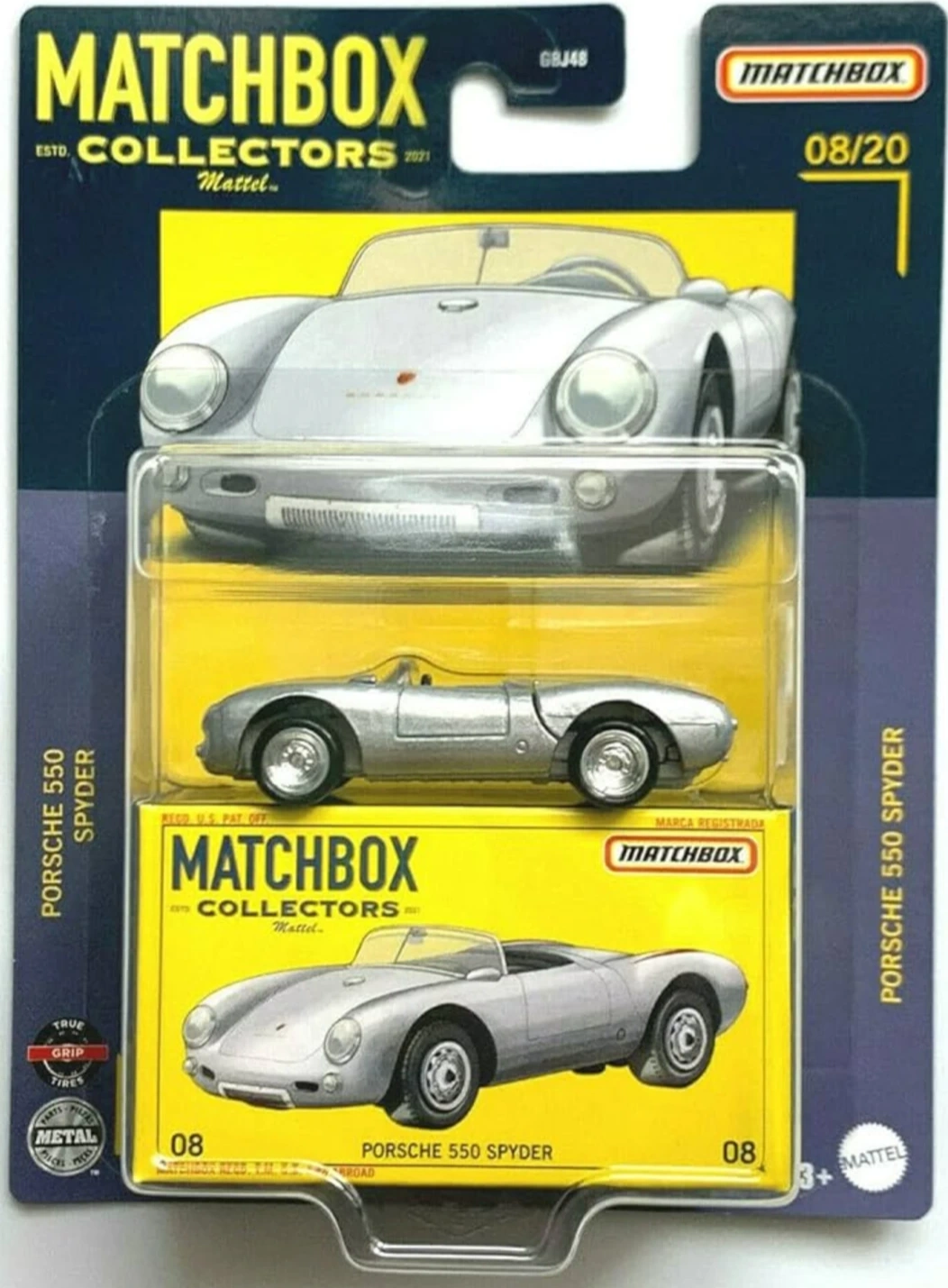 2021 Porsche 550 Spyder Silver: Long Card: Image 2