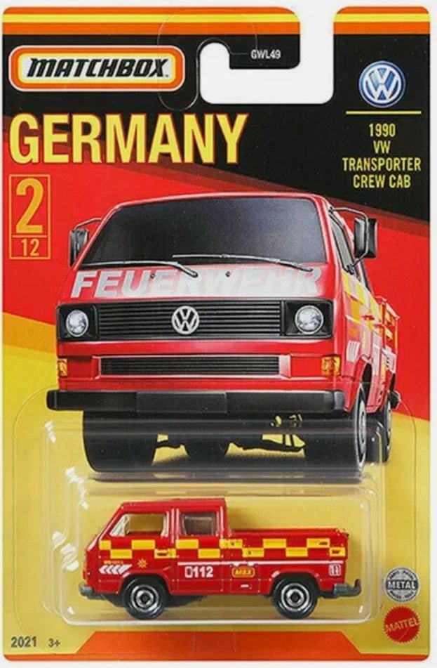 Hot Wheels 1990 VW Transporter Crew Cab