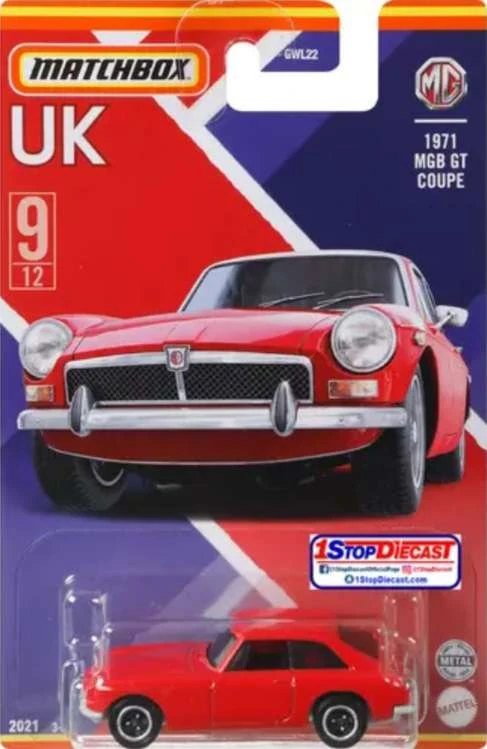 Hot Wheels 1971 MGB GT Coupe